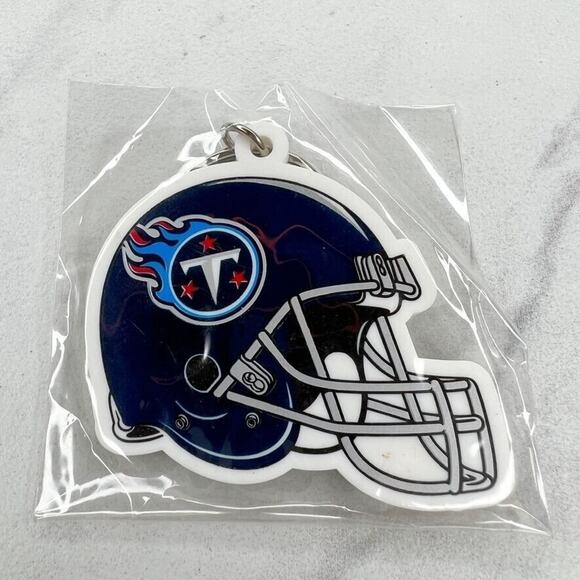 Tennessee Titans Football Helmet Rubber Keychain Keyring - Picture 1 of 10